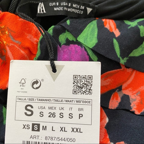 ZARA floral mini dress- BNWT - Picture 3 of 8